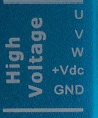Zdjęcie pinów złącza zasilającego P2 serwosterownika ES-D508 HBS57 Leadshine