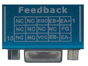 Zdjęcie pinów złącza P3 do komunikacji z enkoderem