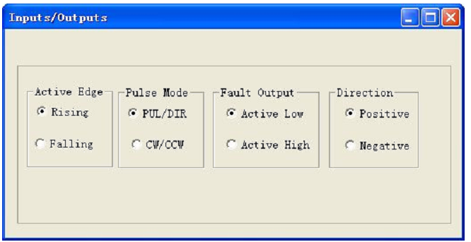 Okno konfiguracji sygnałów wejściowych i wyjściowych w programie ProTuner