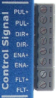 Zdjęcie pinów złącza sygnałów sterujących P1 sterownika SSK-B08