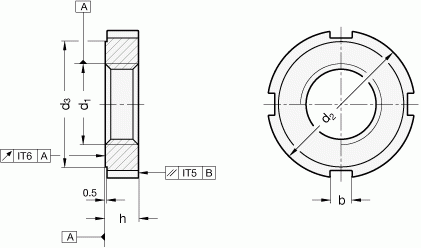 Nakrętka Rowkowa Din 1804 M52x15 W Akcesoria Cnc