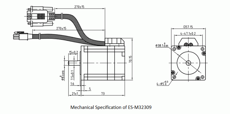 Silnik Es M32309 09nm Do Es D508 Akcesoria Cnc